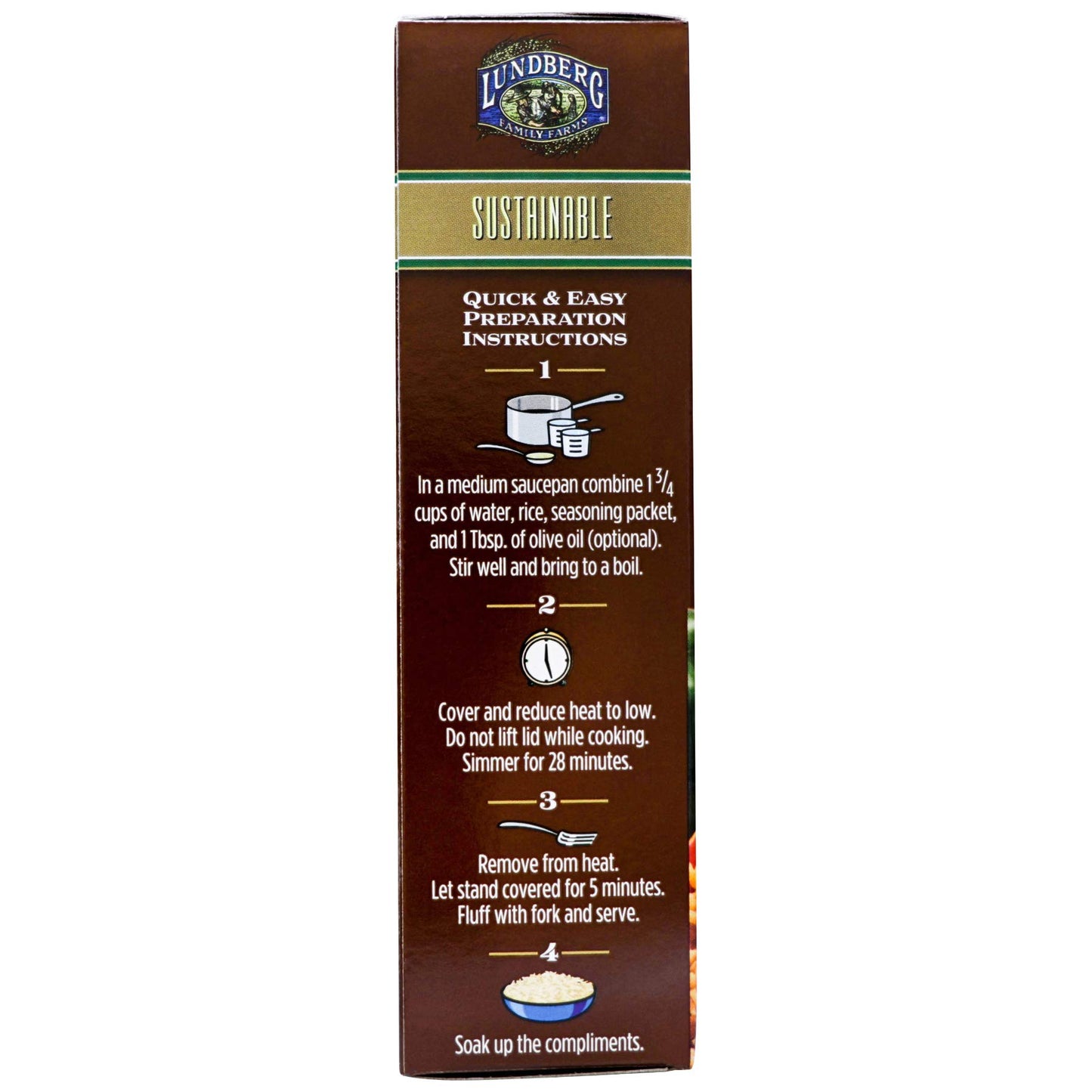 Lundberg Family Farms - Organic Whole Grain Spanish Rice, Zesty Blend, Side Dish, Pantry Staple, 100% Whole Grain, Non-Gmo, Gluten-Free, Usda Certified Organic, Vegan, Kosher (6 Oz, 6-Pack)