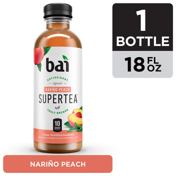 Bai Peach Tea, Antioxidant Infused, 18 Fl Oz (Pack of 1), Model 20022488