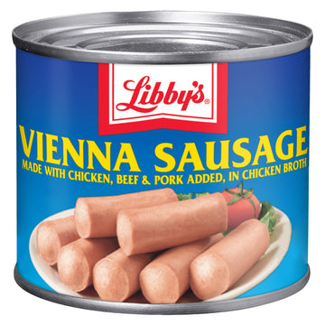 Libby'S Vienna Sausage In Chicken Broth, Canned Sausage, 4.6 Oz (Pack Of 24)