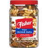 Fisher Snack Deluxe Mixed Nuts, 24 Ounces, Cashews, Almonds, Pecans, Brazil Nuts, 100% Recyclable