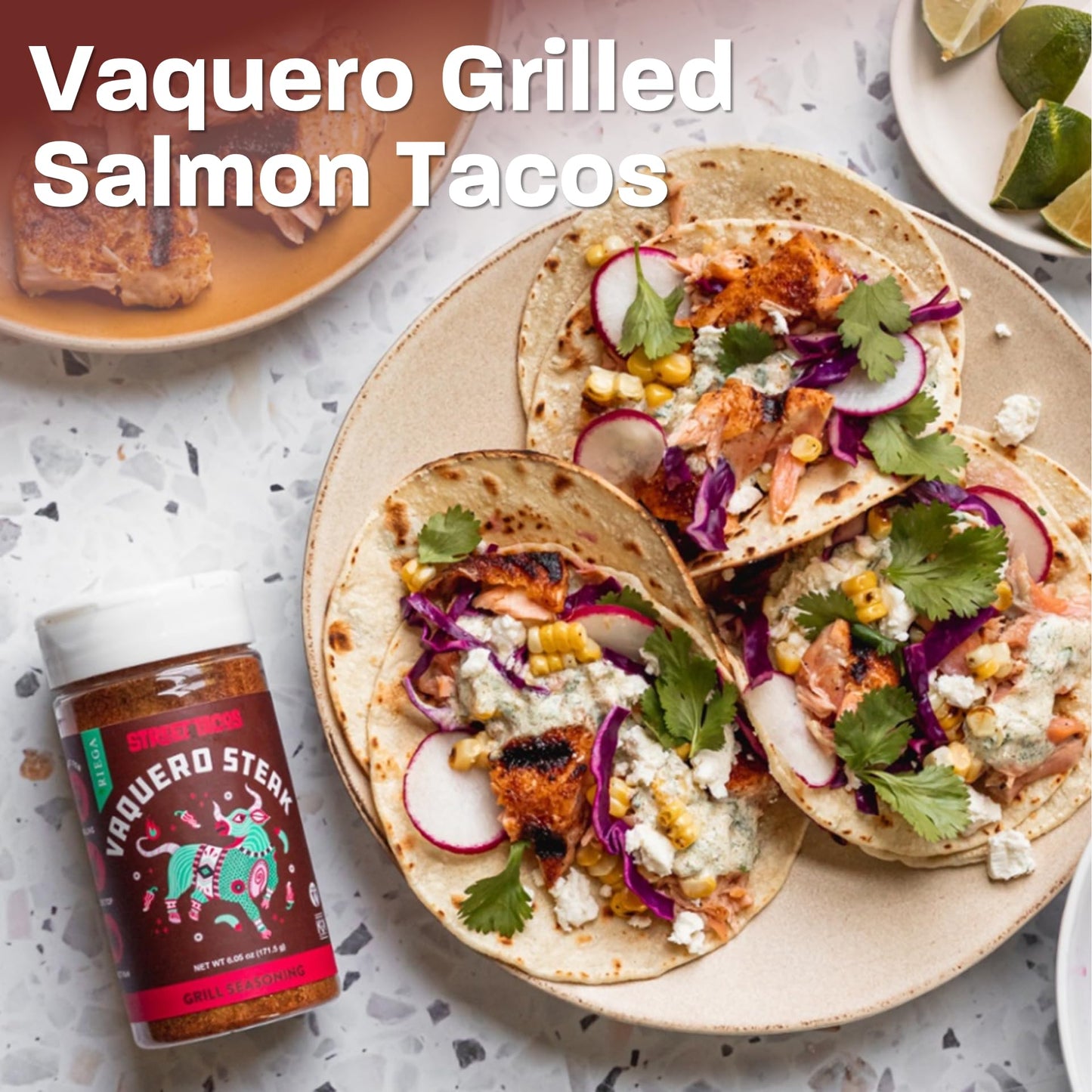 Riega Street Taco Grill Seasoning, Vaquero Steak, 6.05 Oz (Pack Of 1)