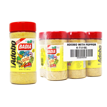 Badia Adobo With Pepper, 7 Ounce (Pack Of 6)