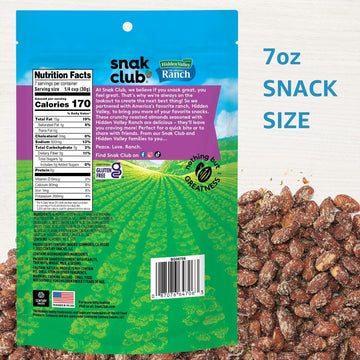 Hidden Valley Ranch Almonds 7oz/6ct