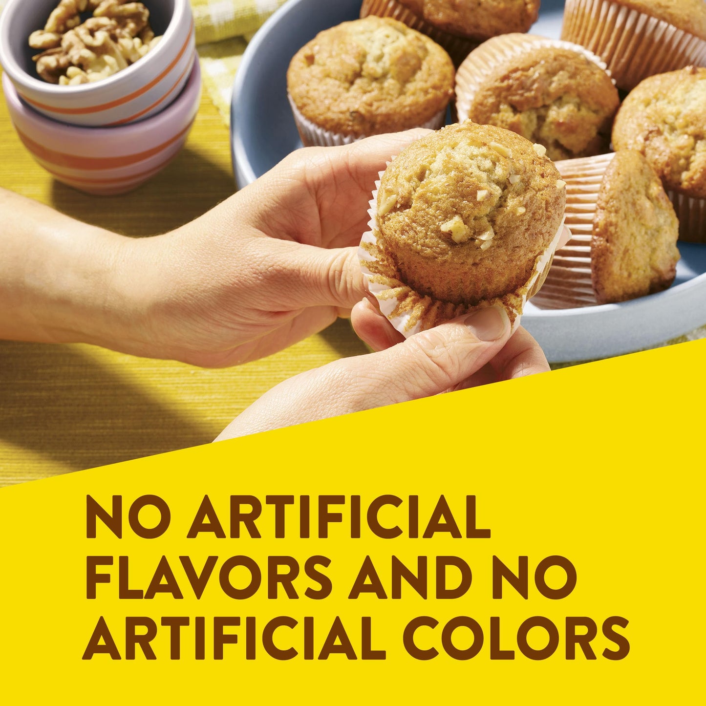 Krusteaz Banana Nut Muffin Mix, Made With Real Bananas and Walnuts, 15.4 oz Box (Pack of 12)