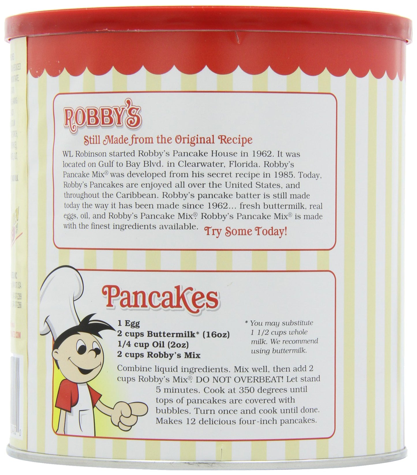 Golden Malted Buttermilk Pancake Mix, 3-Pack, 33-Ounce Cans, Ideal for Fluffy Pancakes