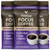 VitaCup Focus Ground Mushroom Coffee, Medium Dark Roast, 10oz Bags, Boosts Focus & Immunity, 3 Bags