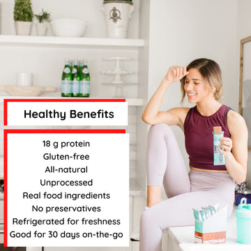 G2G Protein Bar, Pb Lovers 4-Pack, 1 Box Each Pb Choc Chip, Pb Coconut, Pb Banana, Pb & J, Healthy Snack, Delicious Meal Replacement, Gluten-Free, Refrigerated For Freshness, 32 Count (4 Packs Of 8)