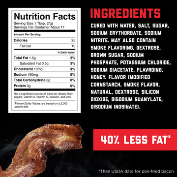 HORMEL Bacon Toppings Cspirit-inspired flavorbled Bacon, Applewood, 3 Ounce (Pack of 8)