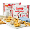 Davids Cookies Cookies and Cream and Peanut Butter Decadent Cookie Dough Ready to Bake Frozen Variety Pack with Chocolate Cooki