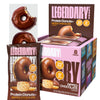 Legendary Foods Protein Donuts - 22g Protein Dipped Chocolate Zero Sugar Snack Gluten Conscious Low Carb Keto Suitable Diabetic and GLP-1 Diets - 8 Pack with Two Donuts per pack