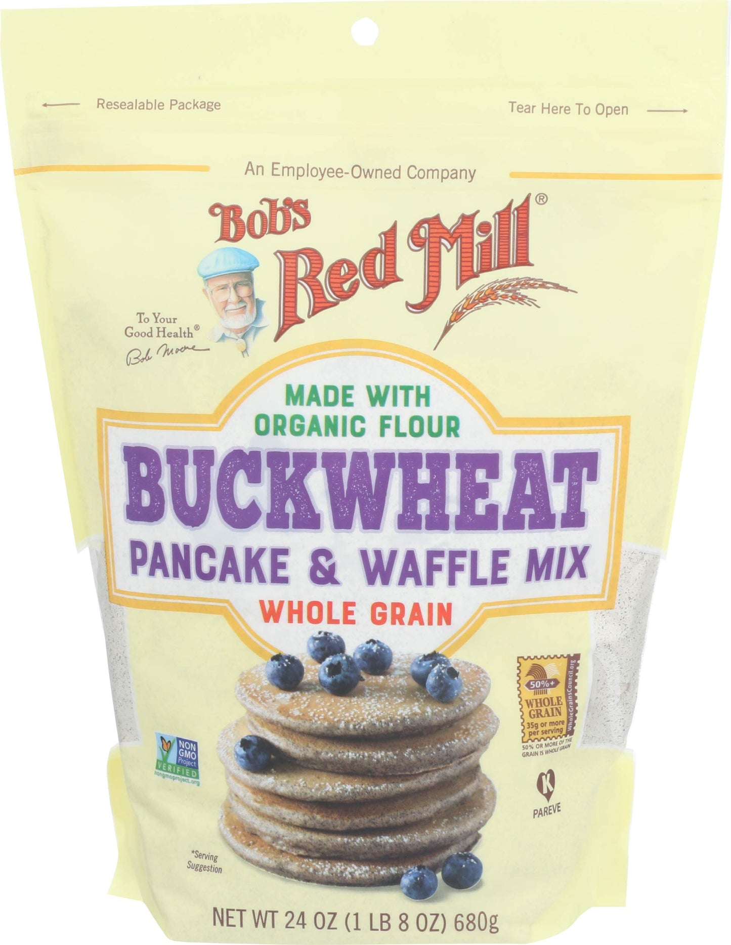 Bobs Red Mill Buckwheat Pancake & Waffle Mix, 24 oz