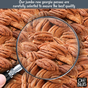 Pecans Halves & Wholes | Raw - 100% Natural | 2 lb | Raw Georgia Pecans | Packed in New York Zip-Seal Bag for Exceptional Freshn
