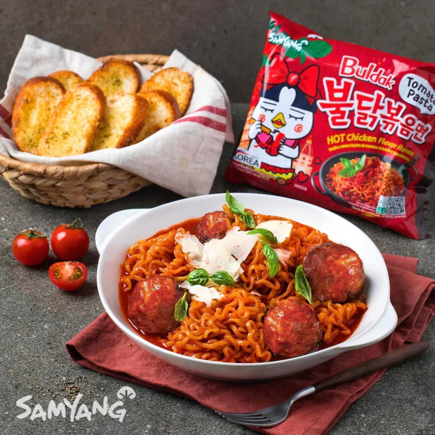 Samyang Buldak Hot Spicy Chicken Ramen Noodle Korean Stir-Fried Ramen, Carbonara & Habanero Lime Flavor, 5 Pack For Each Flavor