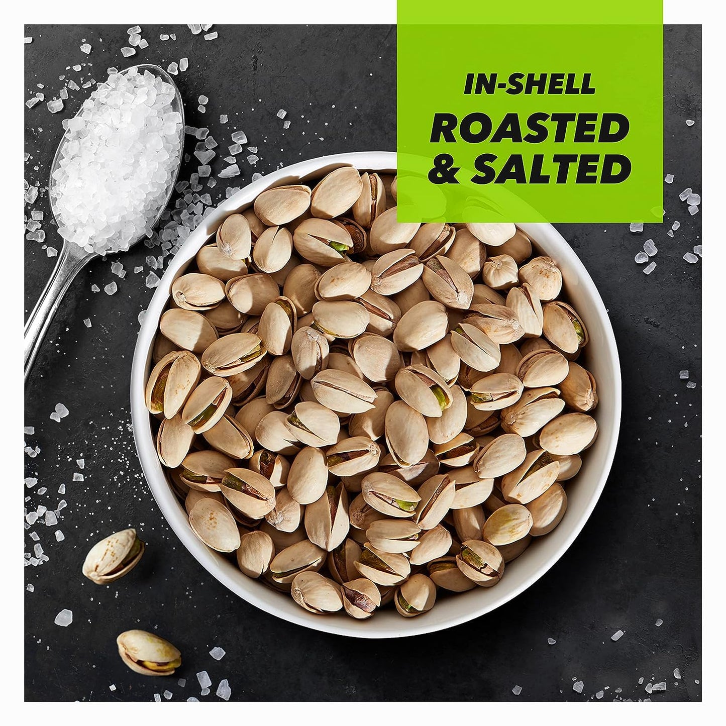 Wonderful Pistachios In Shell, Roasted and Salted Nuts, 8 Ounce Bag, Healthy Snack, Protein Snack, Pantry Staple