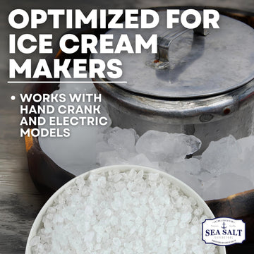 Rock Salt for Ice Cream Making, Universally Compatible Coarse and Non-Iodized Salt for All Ice Cream Maker, 10 lbs. (2-Pack, 5 L