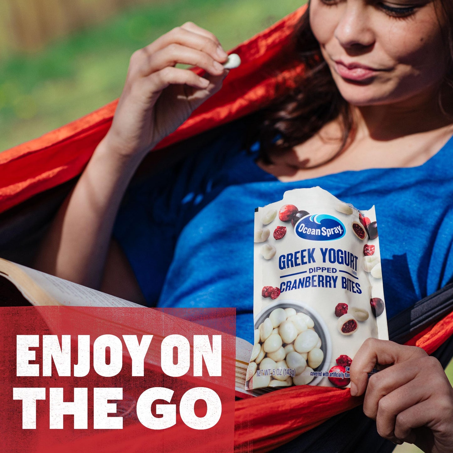 Ocean Spray® Greek Yogurt Covered Craisins®, Greek Yogurt Flavored, Covered Cranberries, Dried Fruit, 5 Oz Pouch (Pack Of 12)