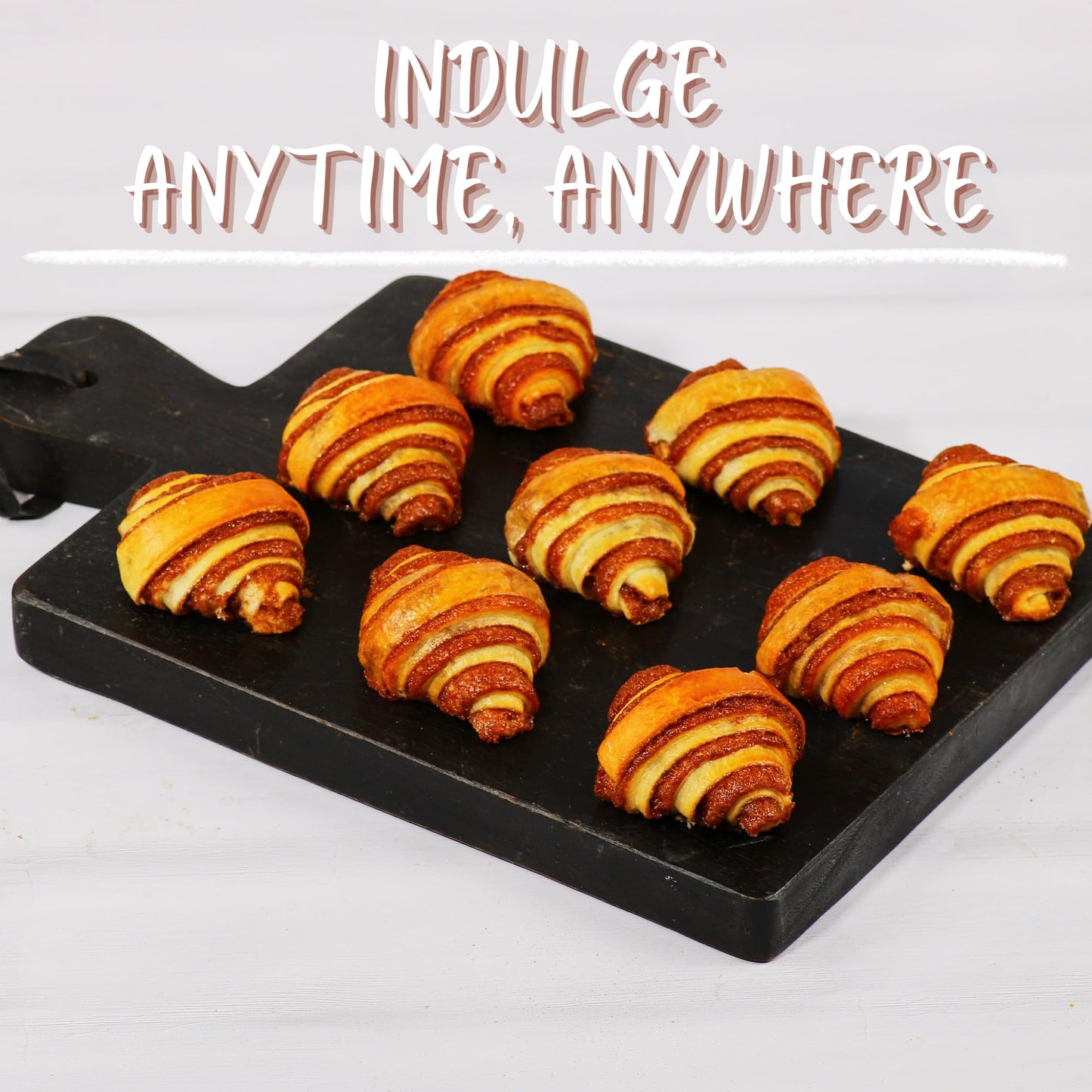 Cinnamon Rolls | Cinnamon Buns | Breakfast Pastry | Approx 20 Rugelach Pastries Cinnamon Croissants | Preservative Free & No Col