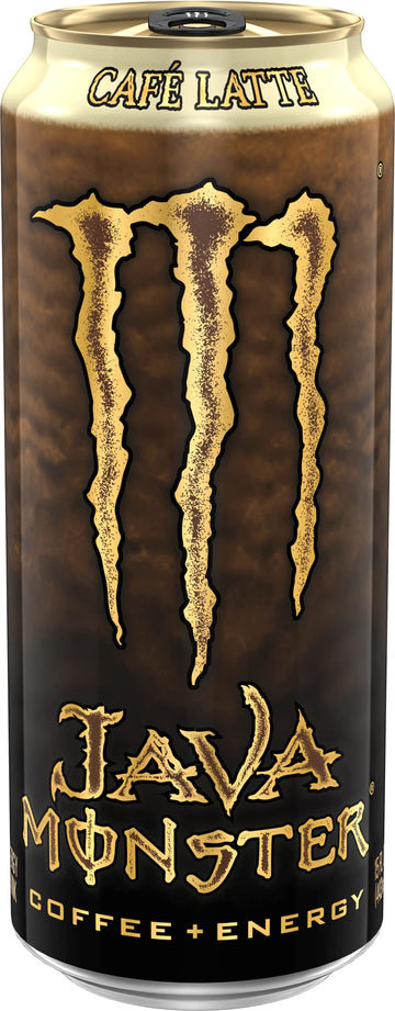 Monster Energy Java Caf Latte, Coffee + Energy Drink, 15 Ounce (Pack of 12)