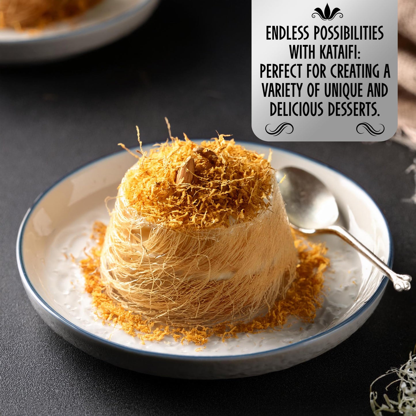 Dried Kataifi For Dubai Pistachio Chocolate Bar, 1Lb (16Oz) Shredded Chopped Kadayif Phyllo Dough For Knafeh, Kunefe And Middle