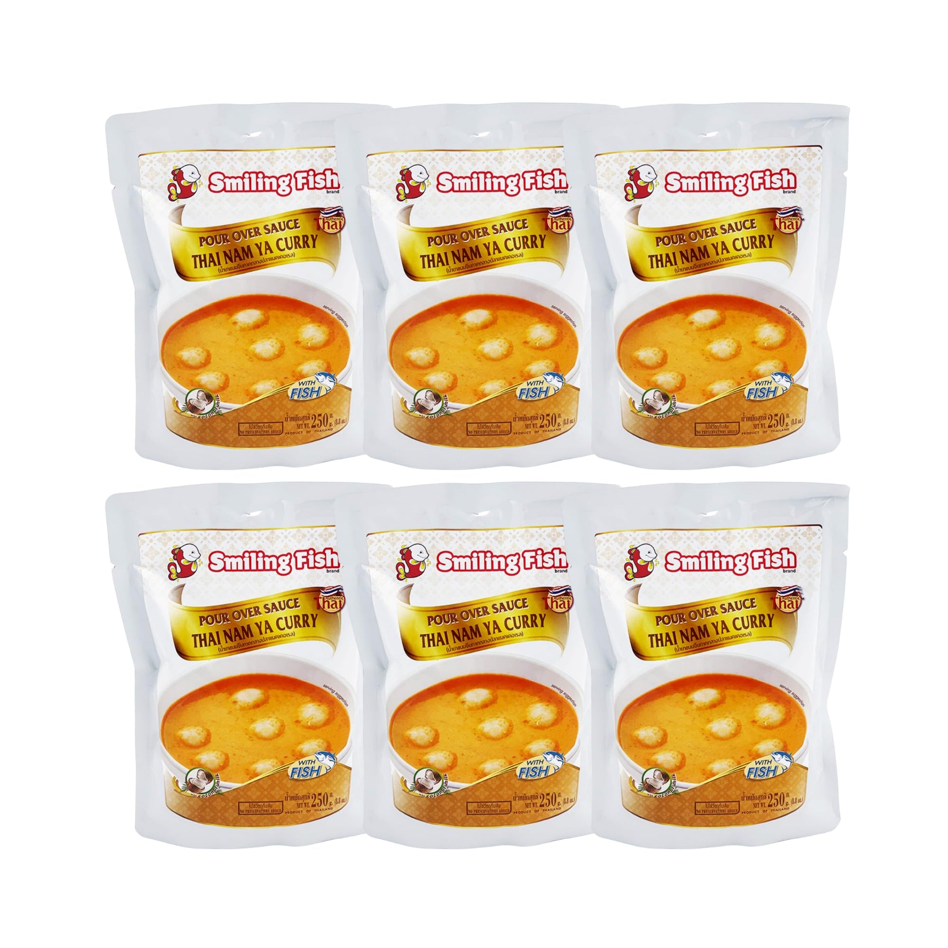 Smiling Fish Pour Over Sauce Authentic Thai Nam Ya Curry & Spicy & Sour Curry | Tangy & Flavorful Curry for Instant Noodles & Ri