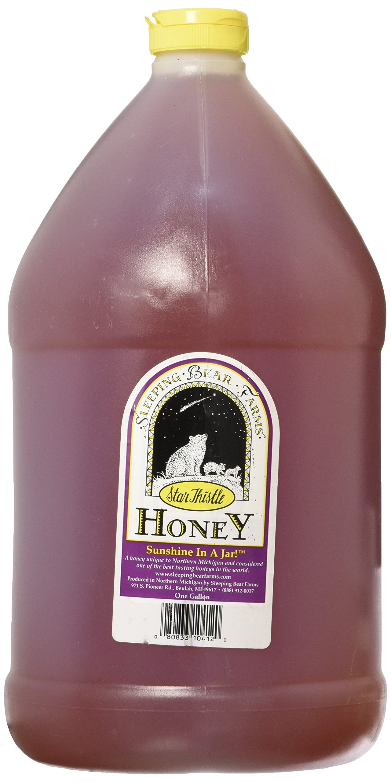 Star Thistle Honey 12 Lb. Jug (Gallon) Bulk Honey Unblended No Additives Pure Michigan Honey