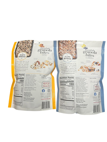 Springtime Granola Creative Snacks Lemon Blueberry Drizzled And Honey Pecan Granola Bites Gluten Free 10 Oz Each (2 Bags Total)