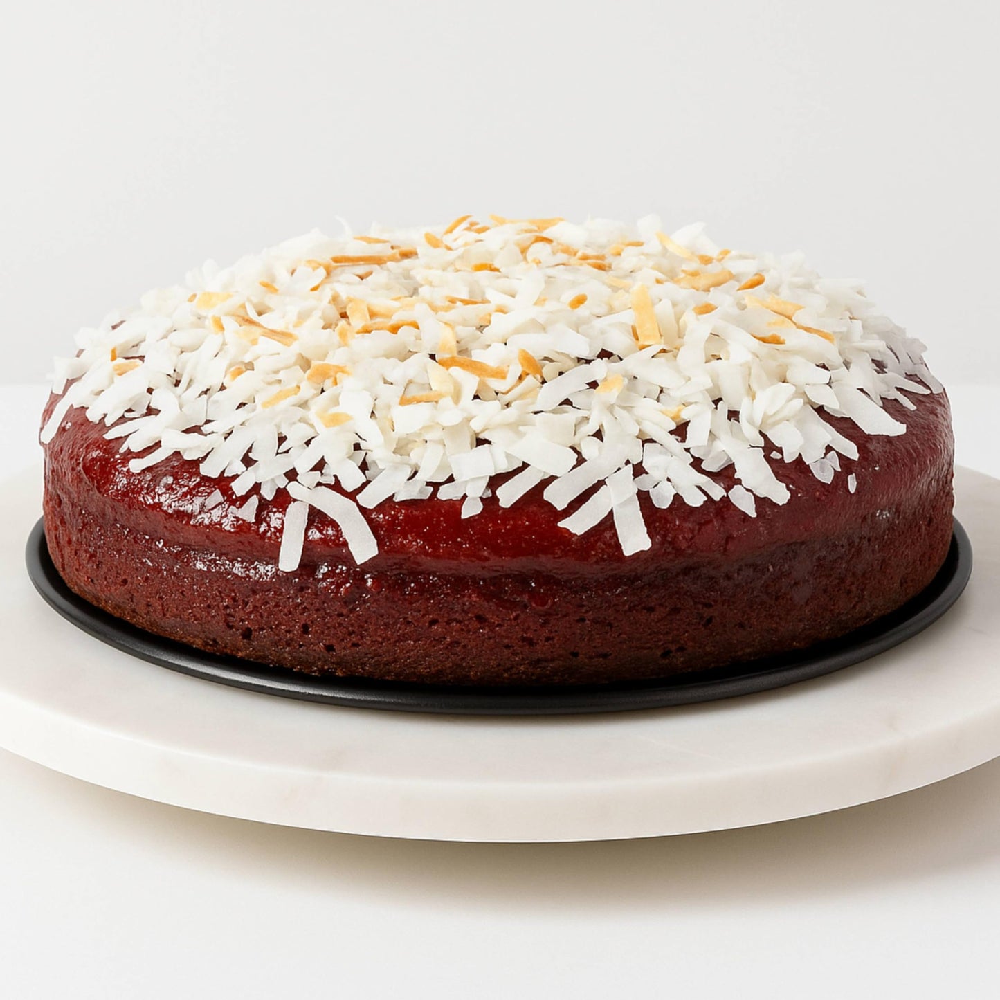 Andy Anand Elegant Sugar-Free 9 Raspberry Chocolate Truffle Coconut Cake, Handcrafted For Creamy Perfection, Ideal Gift - 2.8 Lbs