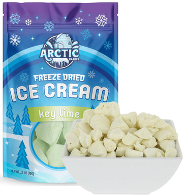 Arctic Farms Freeze Dried Ice Cream Bits Bagged And Boxed - Does Not Melt (Key Lime) (2.5Oz)
