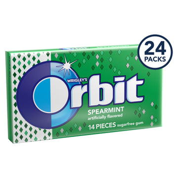 Orbit Spearmint Sugar Free Gum, 14 Piece Pack (24 Count)