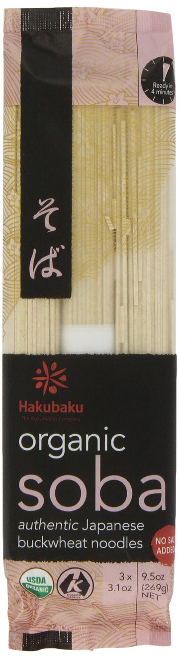 Hakubaku Organic Soba Noodles Net Wt. 269 g