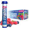 Zipfizz Daily Energy Drink Powder, Sugar-Free Electrolyte, 20 Pack, 0.39 oz each, Blue Raspberry, Contains Vitamin B-12 & Antioxidants