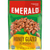Emerald Nuts Honey Glazed Almonds (1-Pack), 5.5oz Resealable Bag, Kosher Dairy Certified, Non-GMO, Contains No Artificial Preser