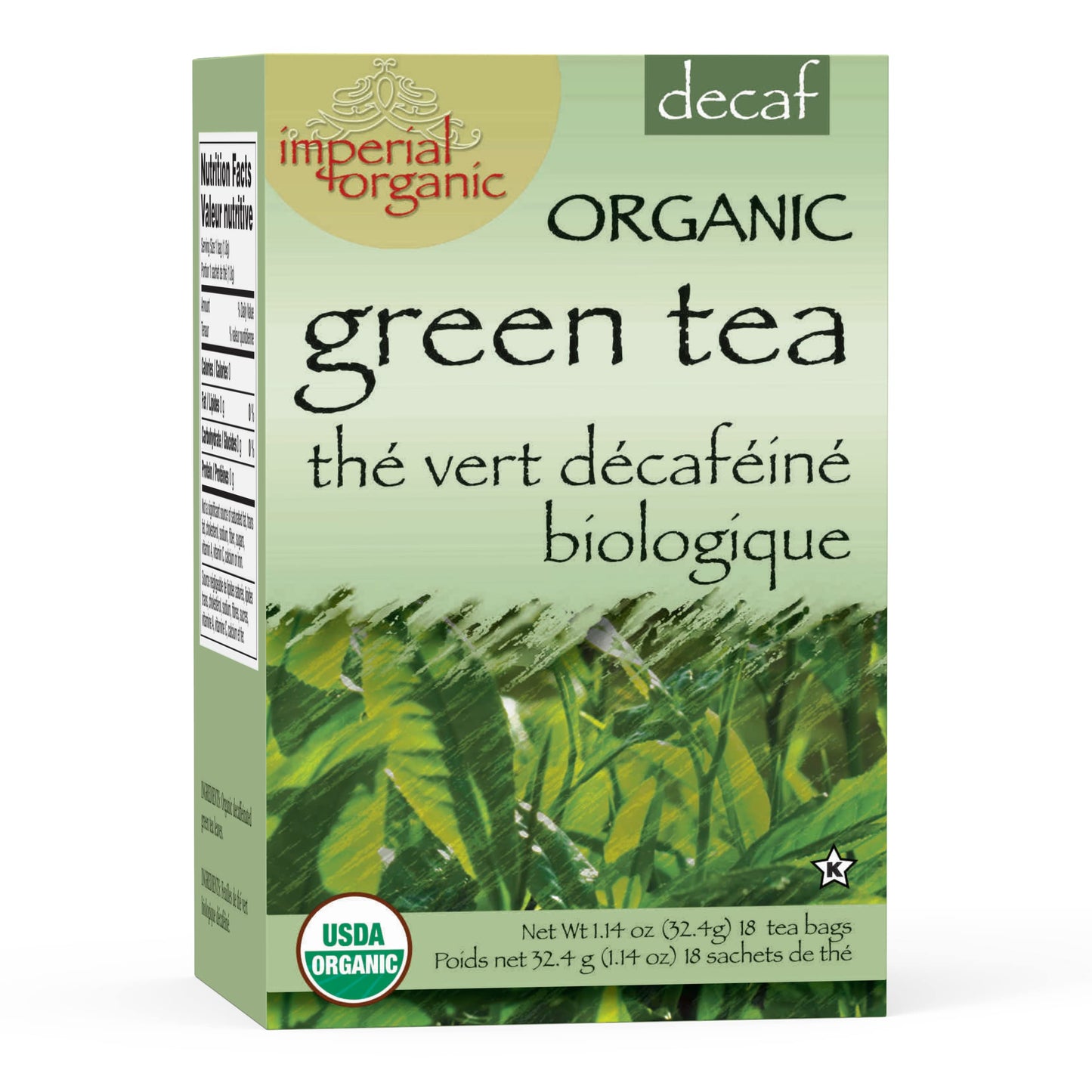 Uncle Lee s Tea Organic Decaf Green Tea, 100% Natural Premium Green Tea Bags, Fresh Flavor, Enjoy with Honey, Hot Tea or Iced Te
