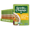 SEEDS OF CHANGE Organic Quinoa & Rice with Flaxseed, 8.5 oz (Pack of 12), Brown