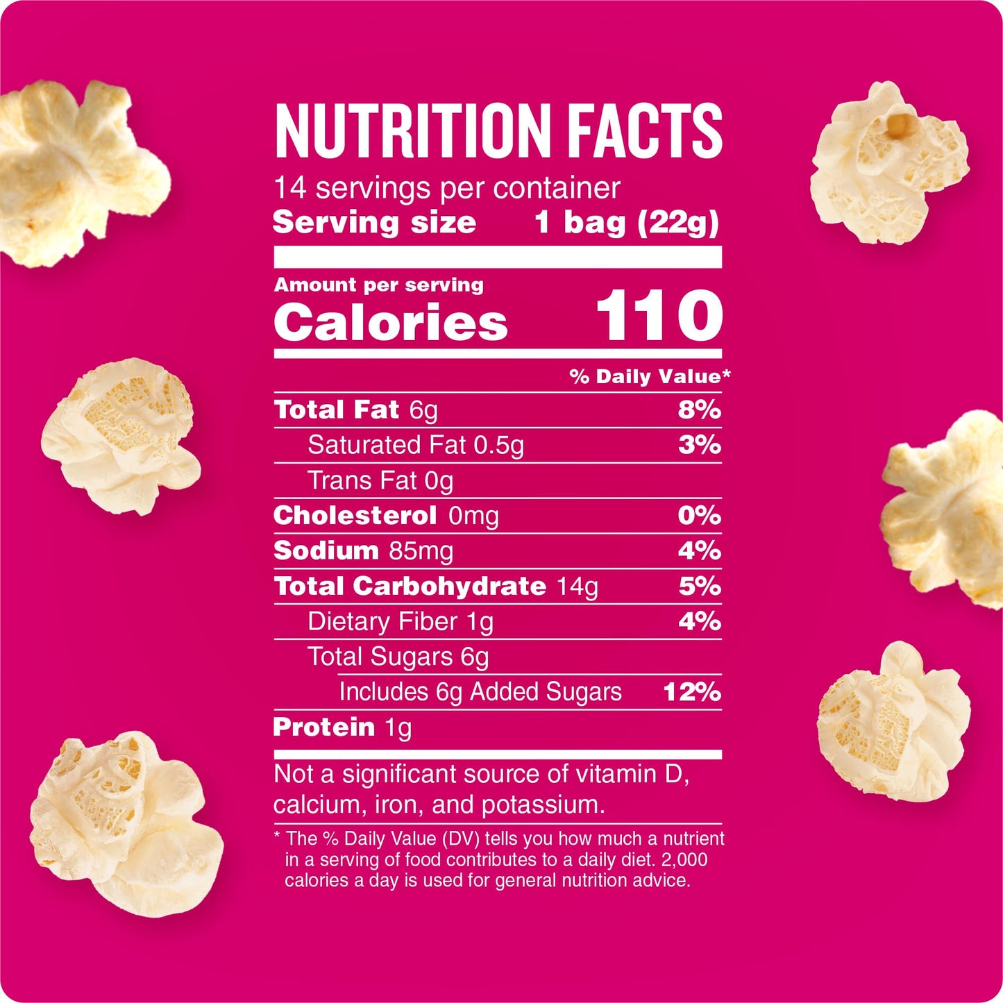 Angies BOOMCHICKAPOP Sweet & Salty Kettle Corn Popcorn, 0.77 oz. Individual Bag, 14-Count (Pack of 2)