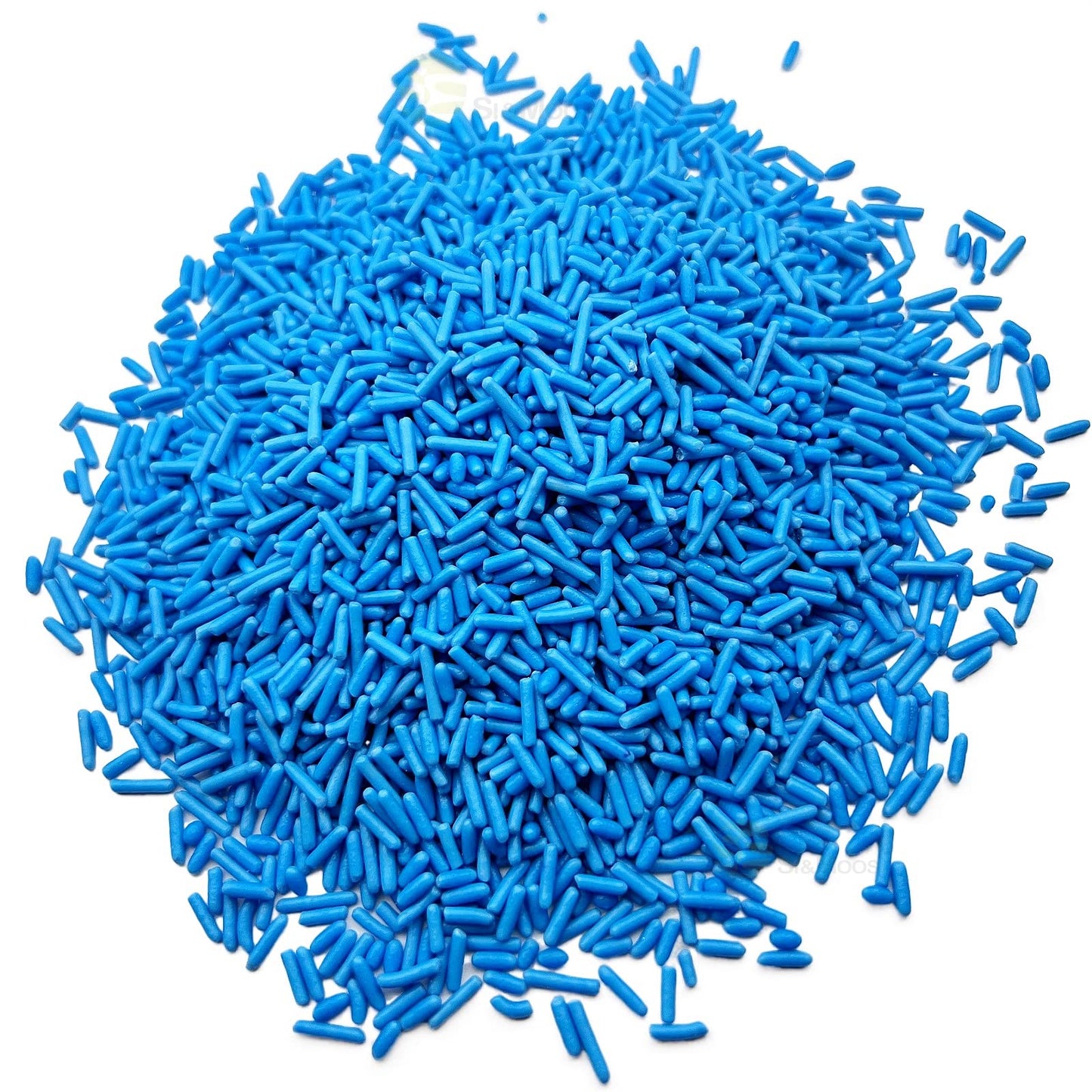 Se Si&Moos Blue Jimmies Sprinkles Edible Blue Sprinkles Soft Jimmies Soft Sprinkles For Topping Ice Cream, Cookies, Cakes, Cupca