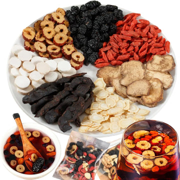 Kidney Tea Formula Six Treasure Tea, Ginseng Five Treasures, Natural Chinese Herbal Organic Kidney Cleanse Traditional Healthy C