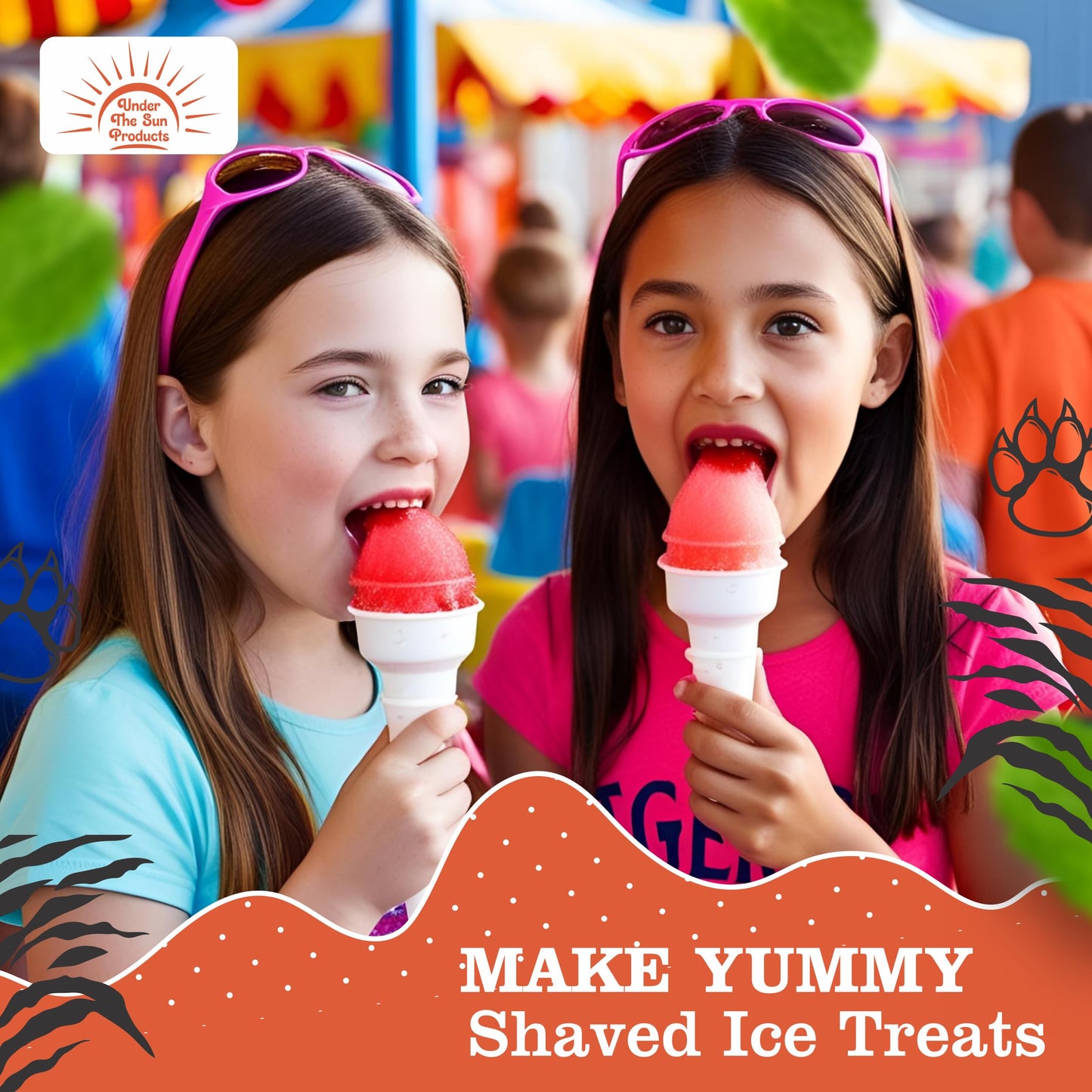 Under The Sun Products- 16Oz Bottle Of Snow Cone Syrup (16 Fl Oz (Pack Of 1), Tigers Blood)