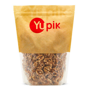 Yupik Raw California Walnuts, Halves & Pieces, 2.2 Lb, Kosher, Gluten-Free, Vegan, Unsalted Nuts, Unroasted, Source Of Omegas, H