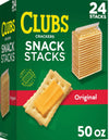 Clubs Crackers Snack Stacks, 2.08 oz, 24 Pack