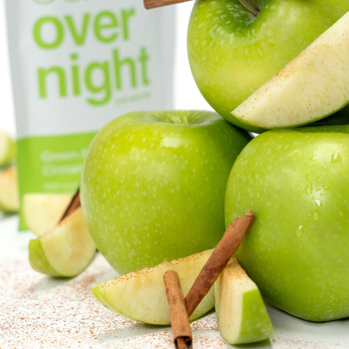 Oats Overnight Green Apple Cinnamon Overnight Oats, 20g Protein, High Fiber, Gluten Free, 2.6 oz (Pack of 8)