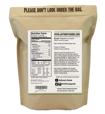 Anthony'S Organic Tapioca Flour Starch, 2.5 Lb, Gluten Free & Non Gmo