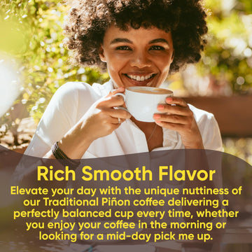 New Mexico Pion Coffee Naturally Flavored Coffee (Traditional Pion Whole Bean, 5 Pound)