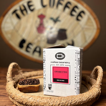 Coffee Beanery Amaretto Coffee Pods, Medium Roast, 96 Count, Bulk Pack