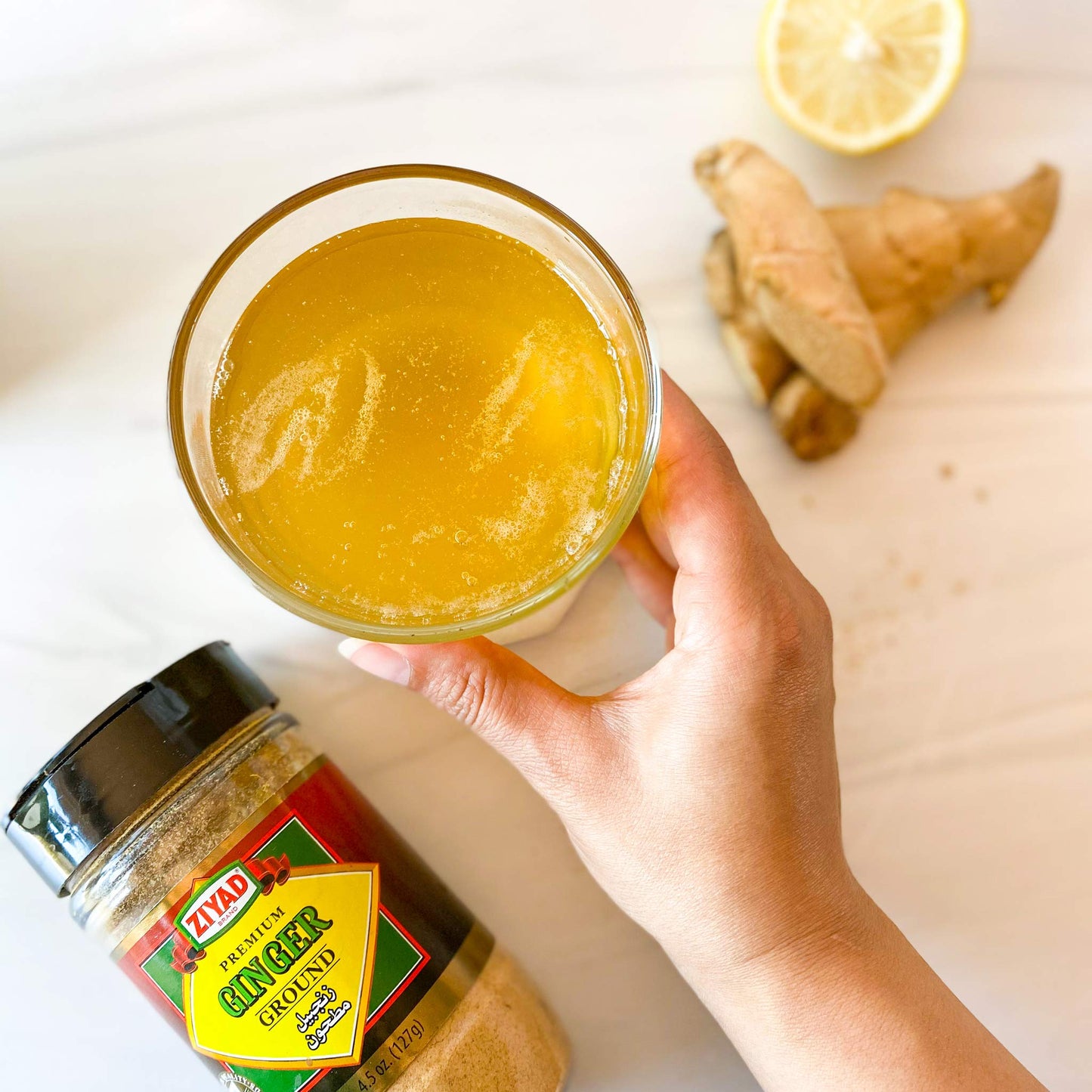 Ziyad Shaker Ground Ginger, Ready For Baharat, Drinks, Baking, No Additives, No Preservatives, 4.5Oz