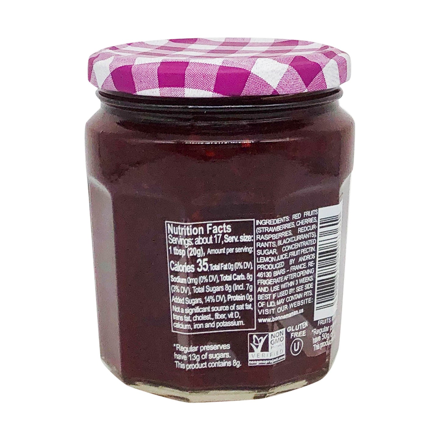 Bonne Maman More Fruit, Less Sugar Red Fruit Spread, 11.8 Oz