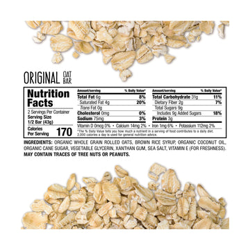 Bobo'S Oat Bars, Original, 3 Ounce