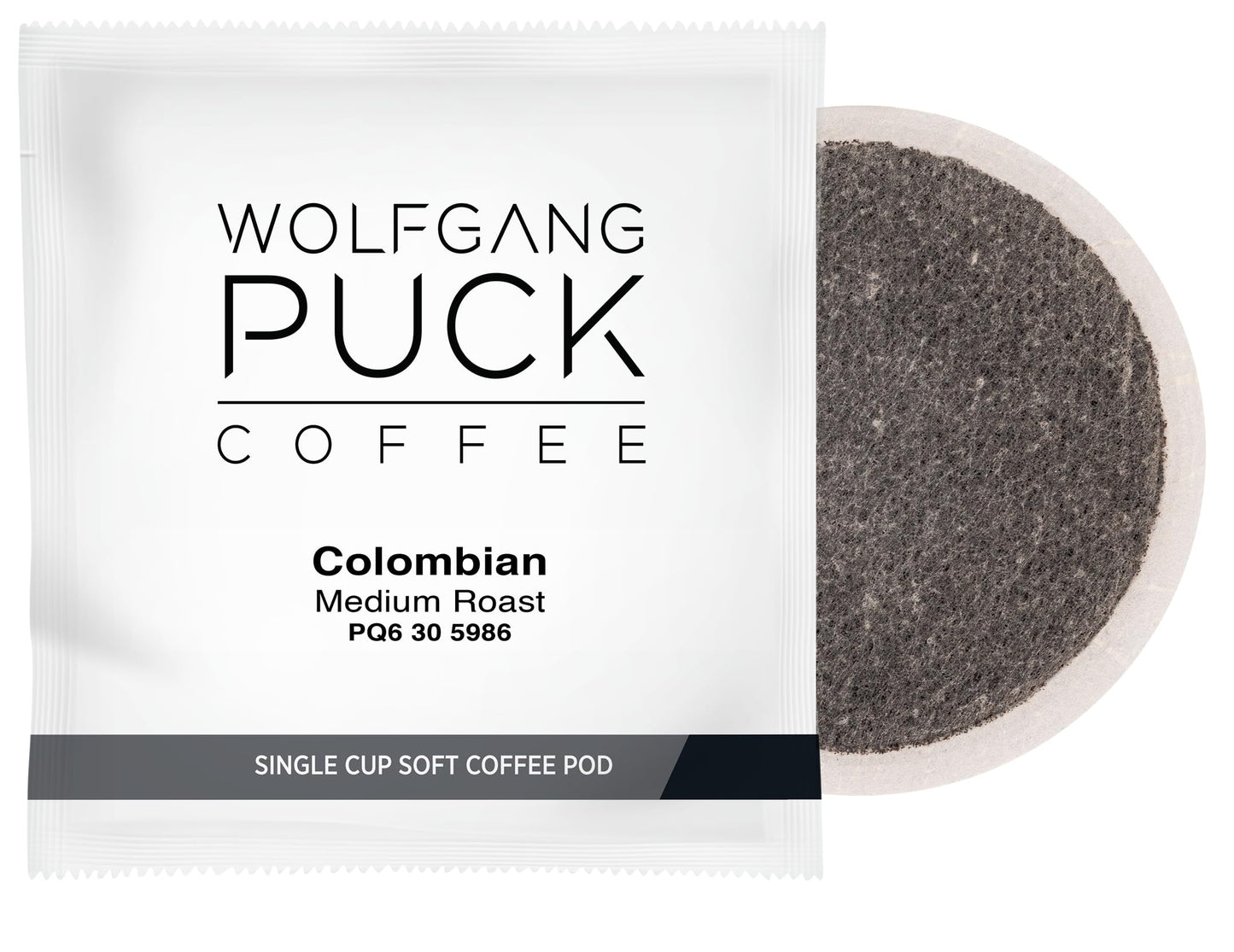 Wolfgang Puck Coffee Soft Pods, Colombian, Organic Fair Trade, 18 Count (Pack Of 6)