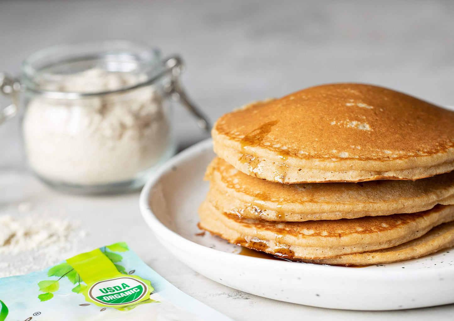 Food to Live Organic Oat Flour, 2 Pounds - Non-GMO, Fine, Stone Ground from Whole Grain Oat Berries, Kosher, Vegan, Bulk, Great