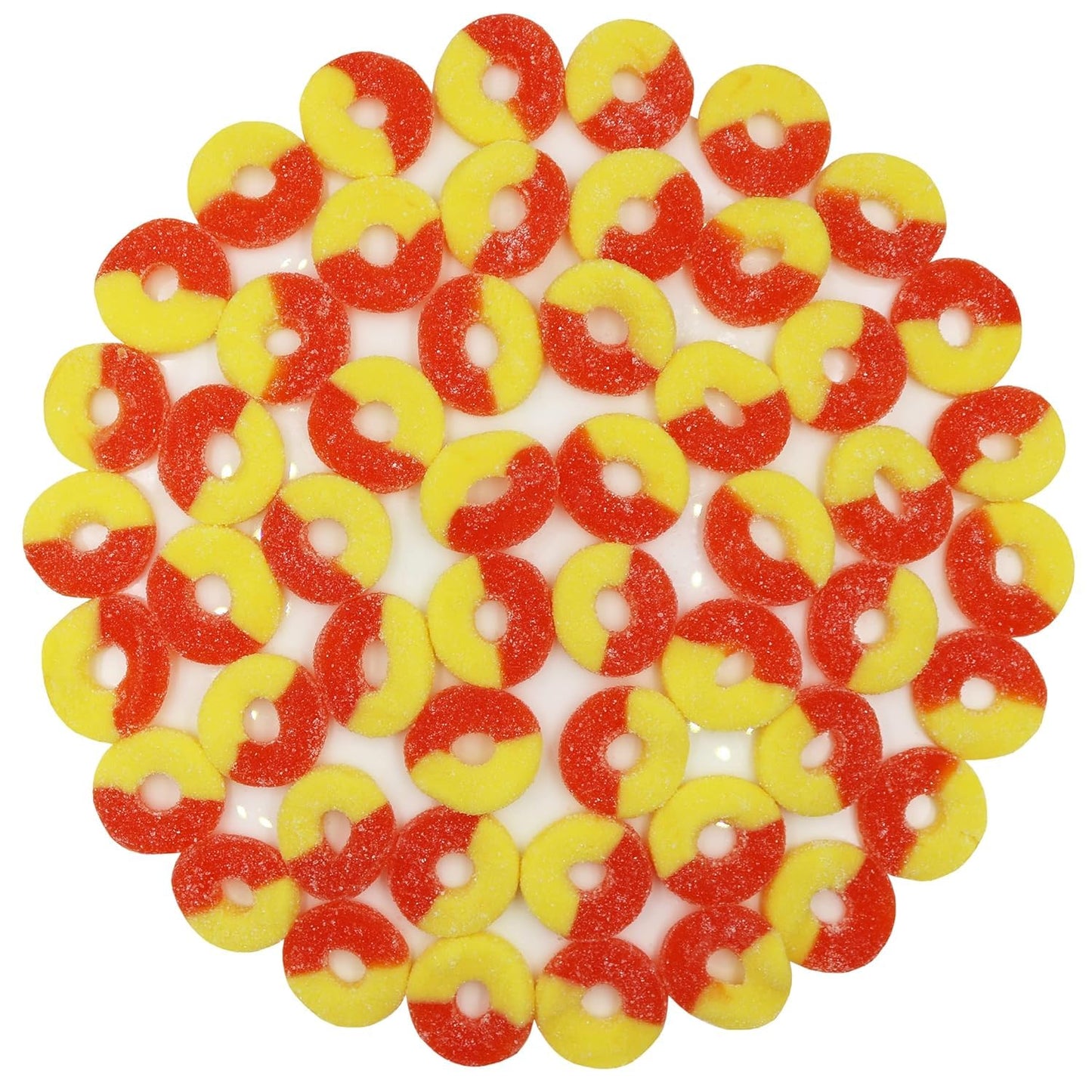Firstchoicecandy Gummy Rings (Peach, 5 Pound (Pack Of 1))
